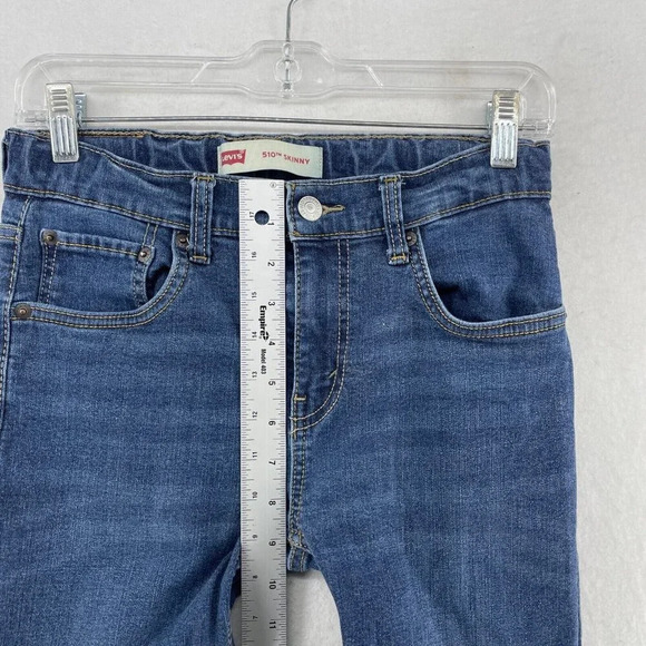 Levi's 510 Jeans Womens Sz 16 Blue Medium Wash Skinny Mid-Rise Stretch Denim - Picture 4 of 12